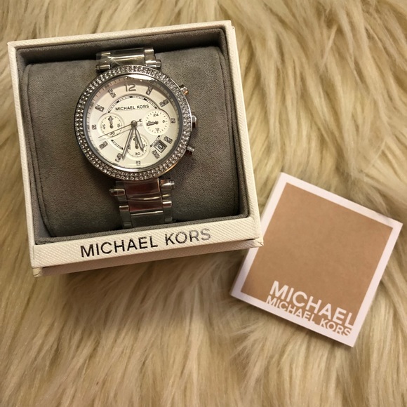 Michael Kors Accessories - MICHAEL KORS Parker Silver-Tone Watch
